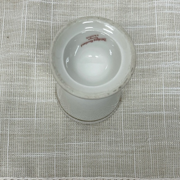 Theodore Haviland Limoges France Egg Cup – Pink Rose Garland & Gold Rim - Picture 4 of 6